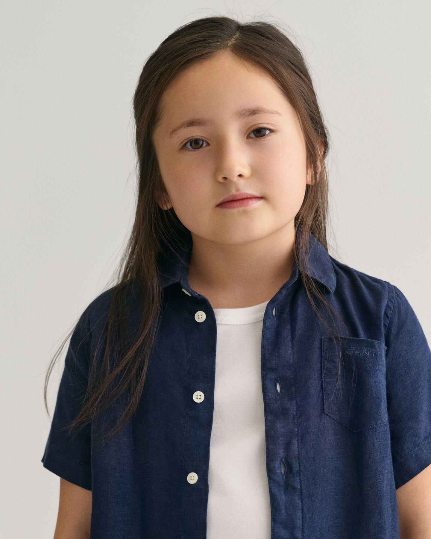 Kids Linen Short Sleeve Shirt