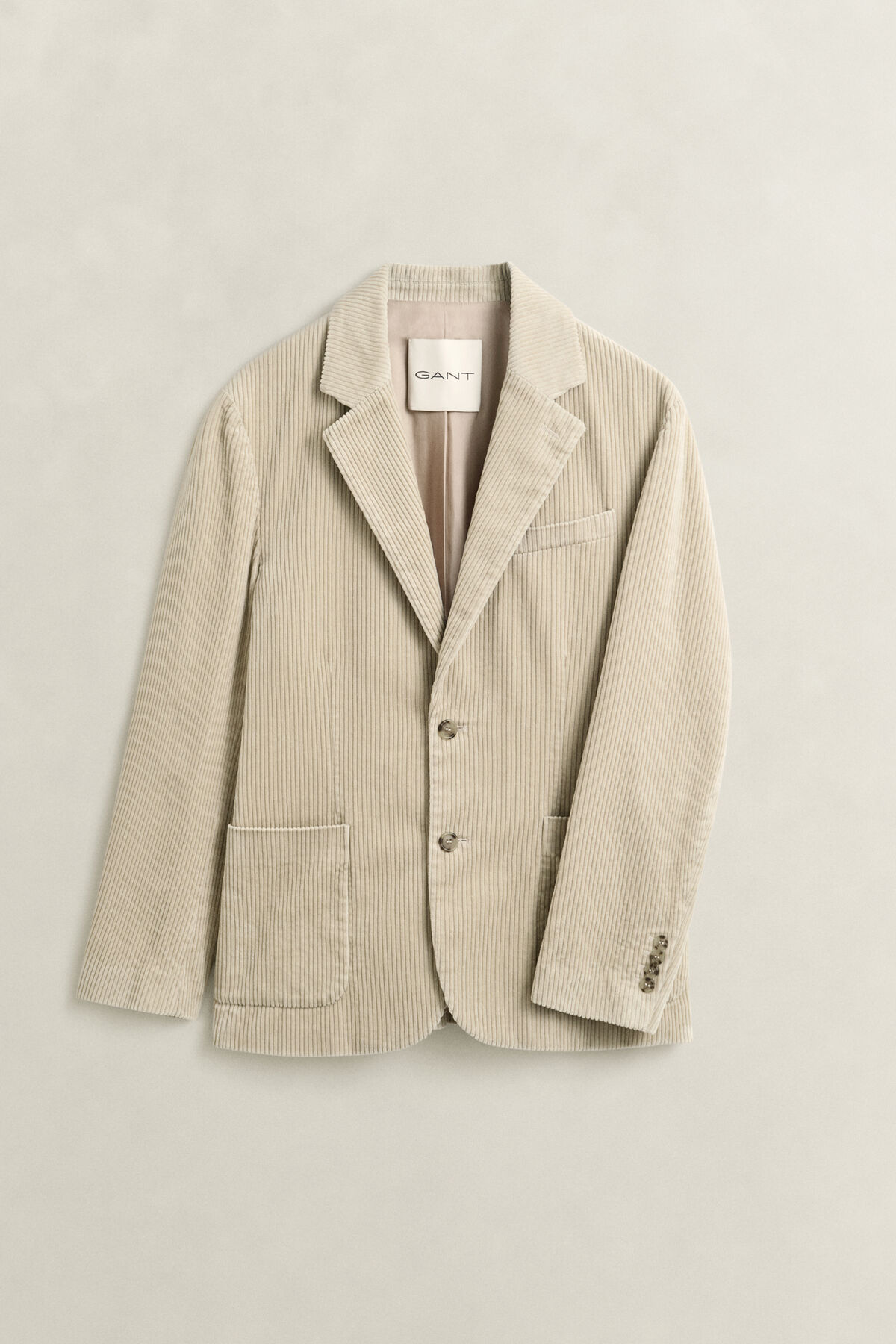 Corduroy Suit Jacket — CLAY BEIGE