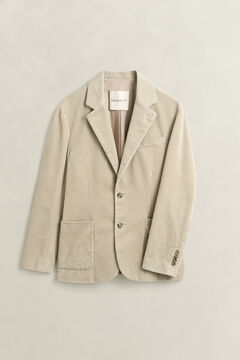 Corduroy Suit Jacket — CLAY BEIGE 1