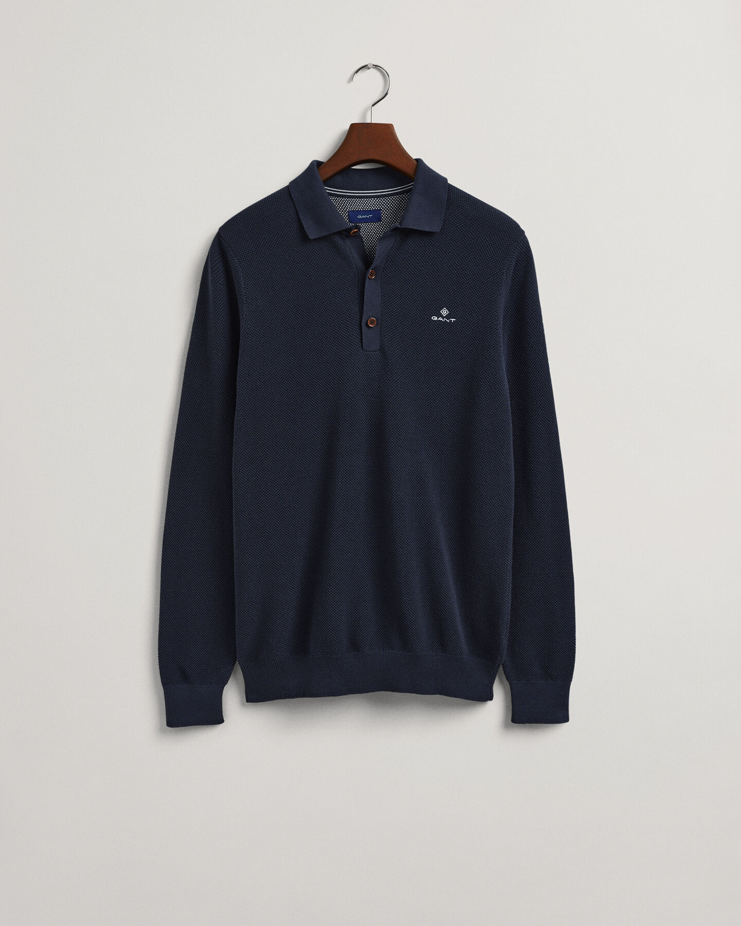 Cotton Piqué Polo Sweater