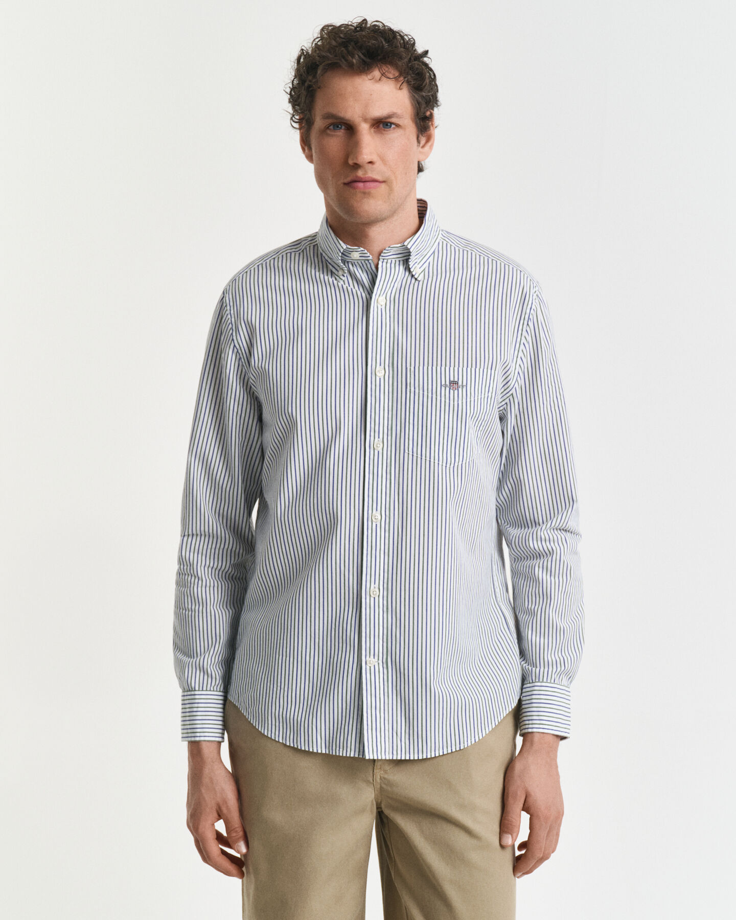 Regular Fit Striped Classic Poplin Shirt