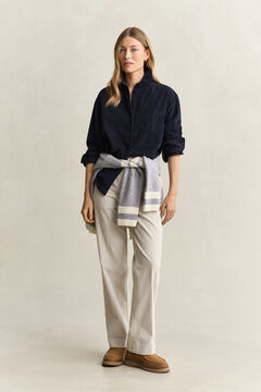 Relaxed Corduroy Shirt — EVENING BLUE 8