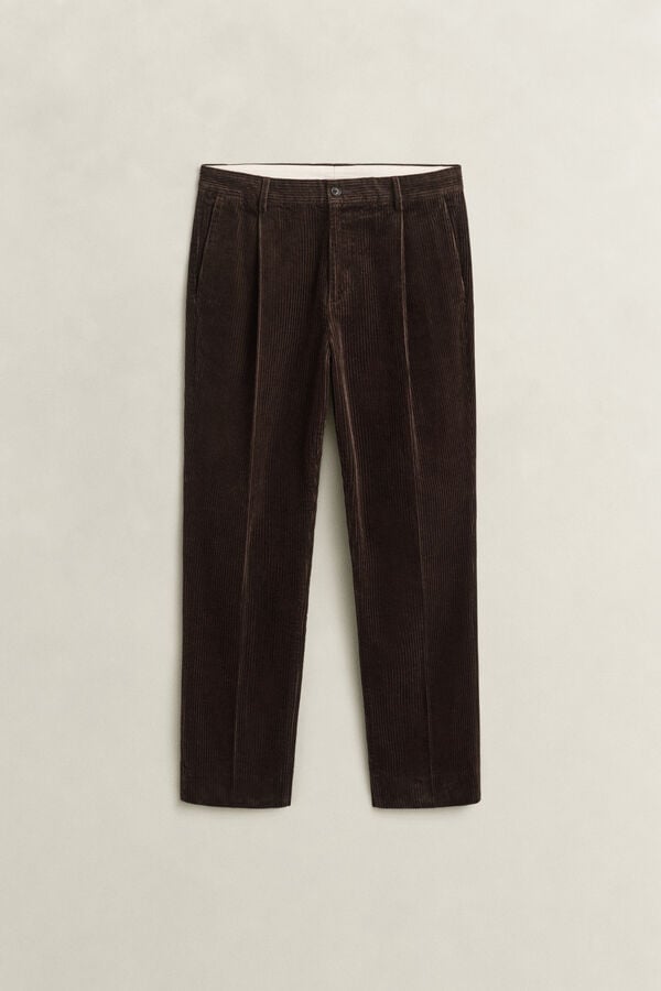 Corduroy Suit Pants — BLACK BROWN