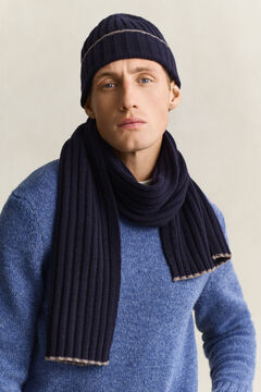 Tipped Scarf & Beanie Gift Set — EVENING BLUE 4