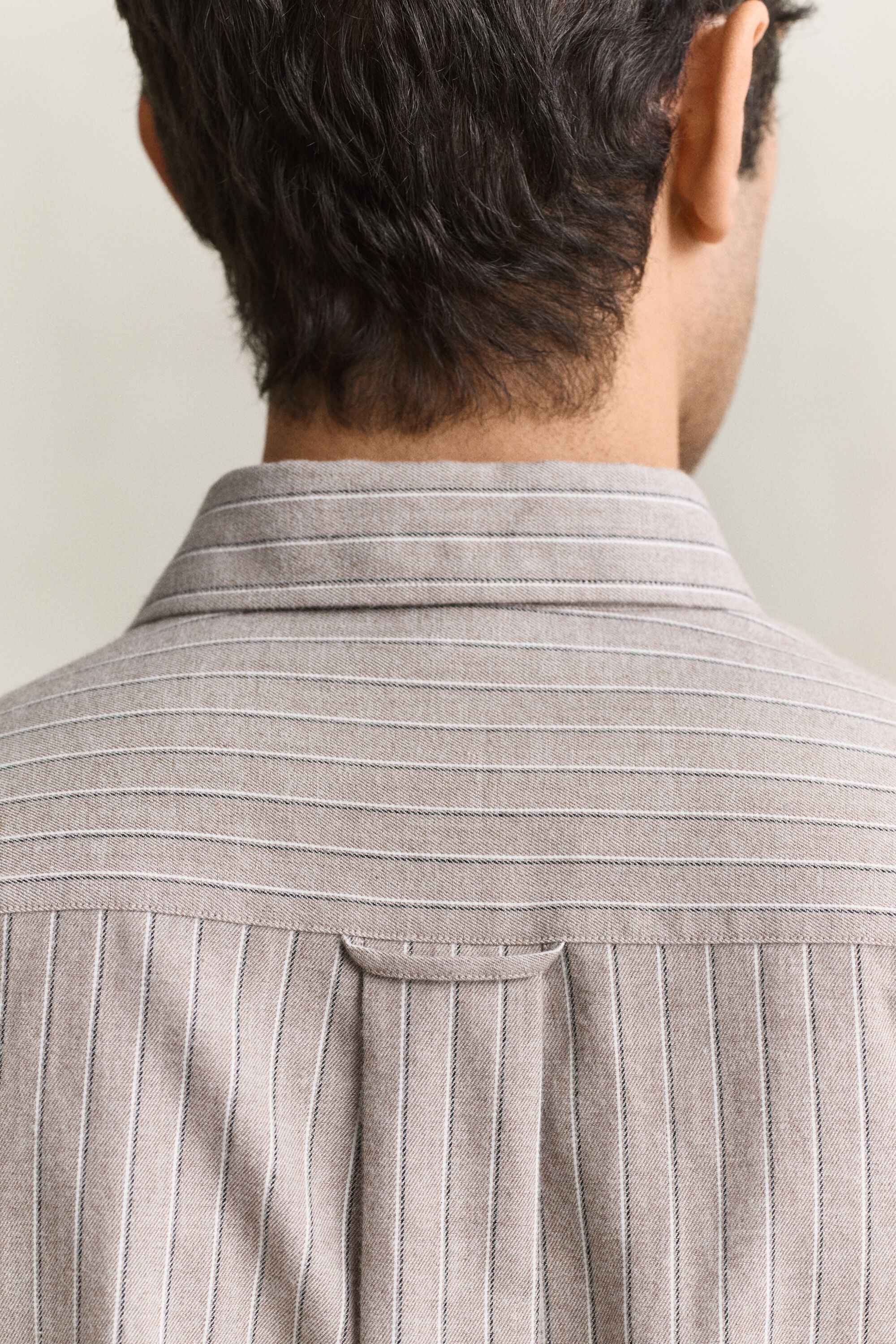 Striped Flannel Mélange Shirt