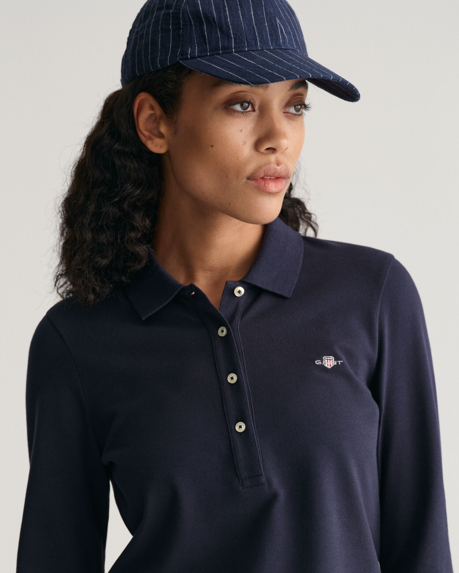 Lacoste women's long discount sleeve polo shirts