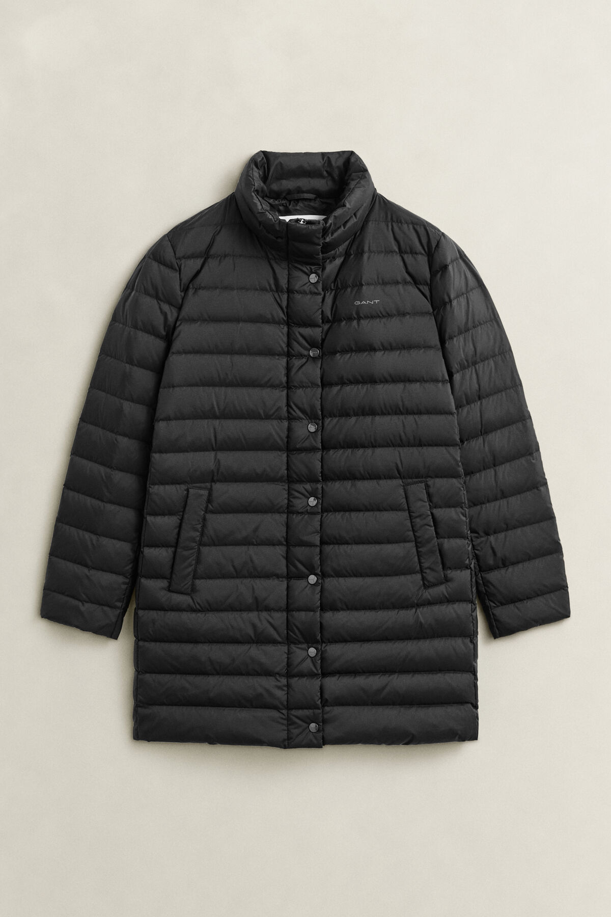 Light Down Coat — BLACK