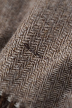 Herringbone Scarf — RICH BROWN 1