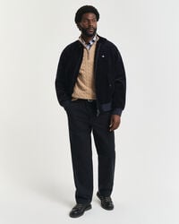 Cotton Cable Knit Half-Zip Sweater