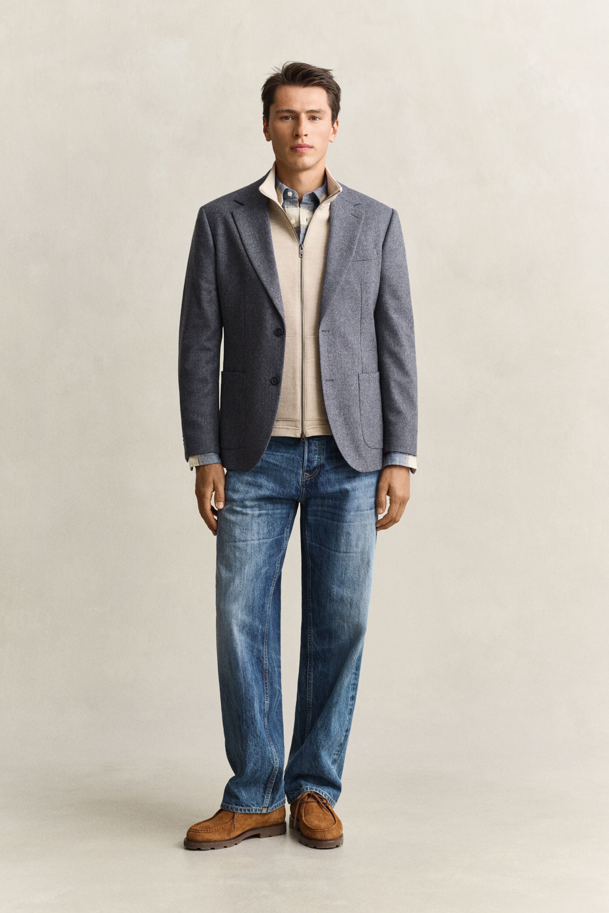 Zipped Vest — OAT MELANGE