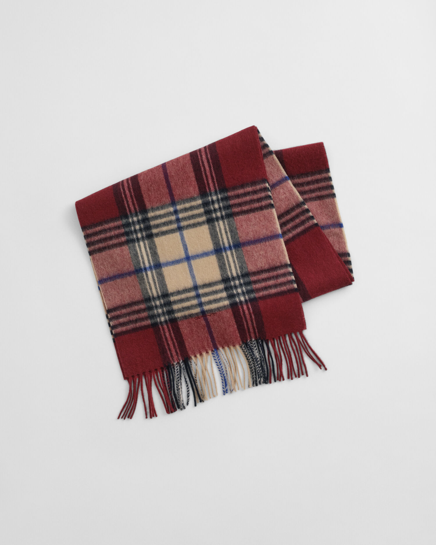 Checked Wool Scarf