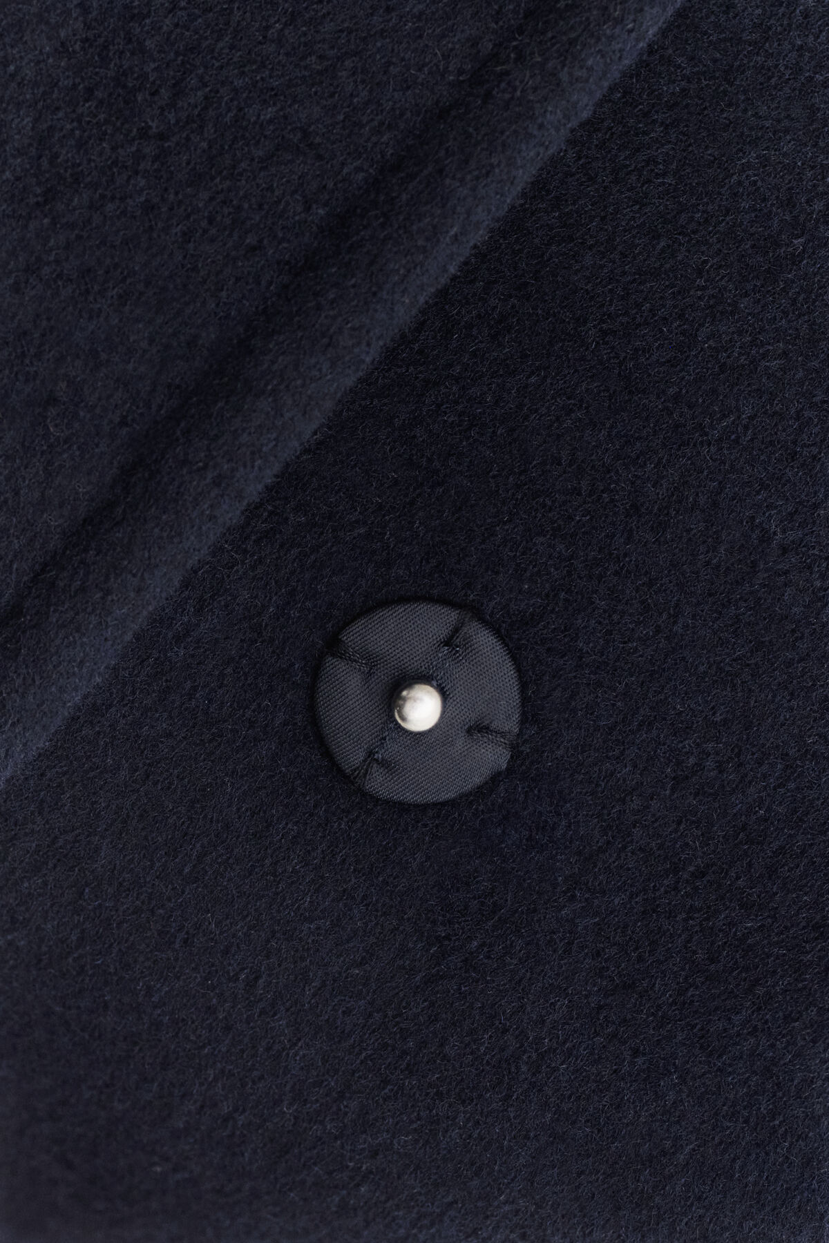 Belted Wool Blend Coat — EVENING BLUE