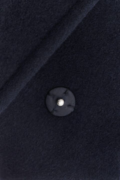Belted Wool Blend Coat — EVENING BLUE 3