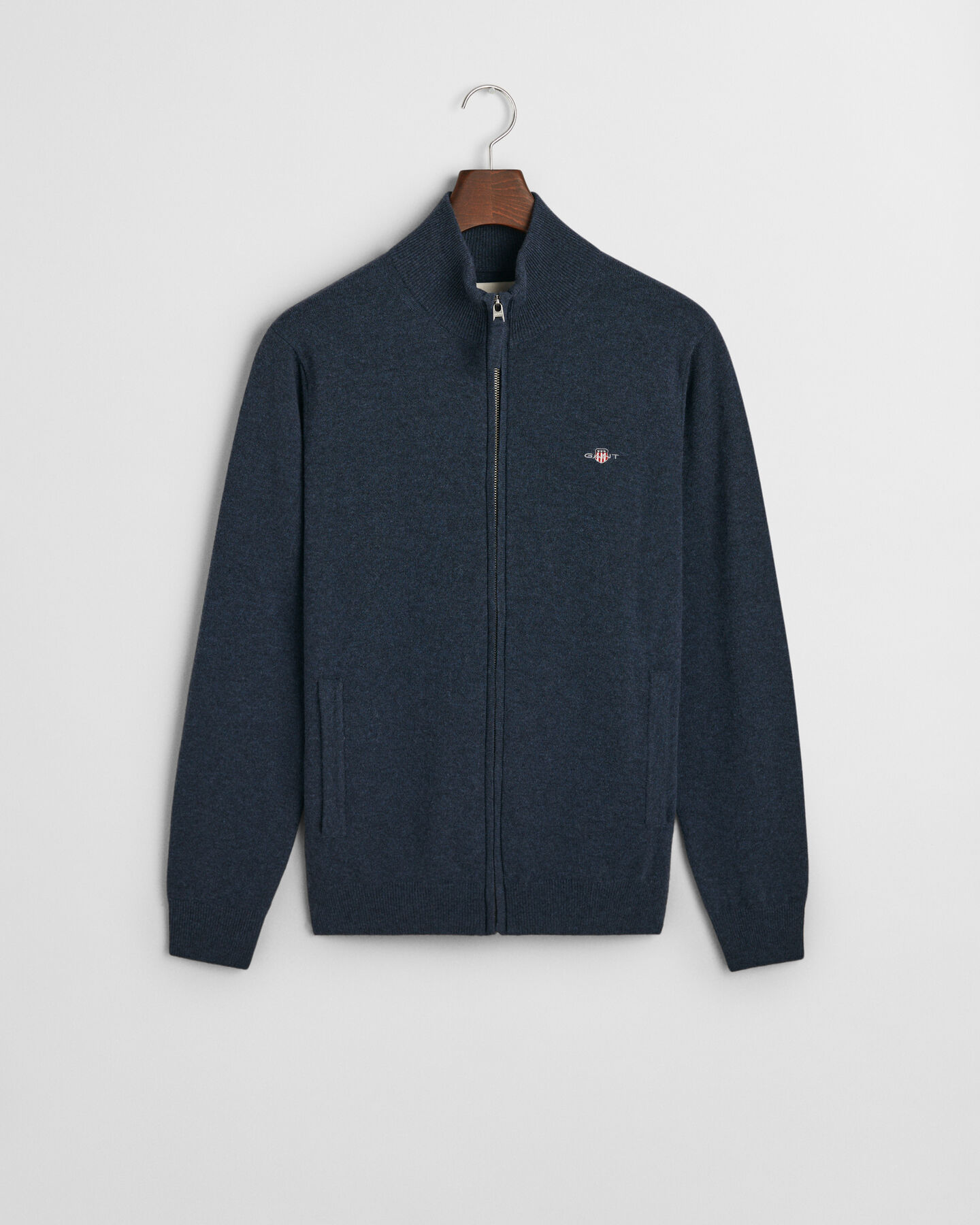 Superfine Lambswool Zip Cardigan