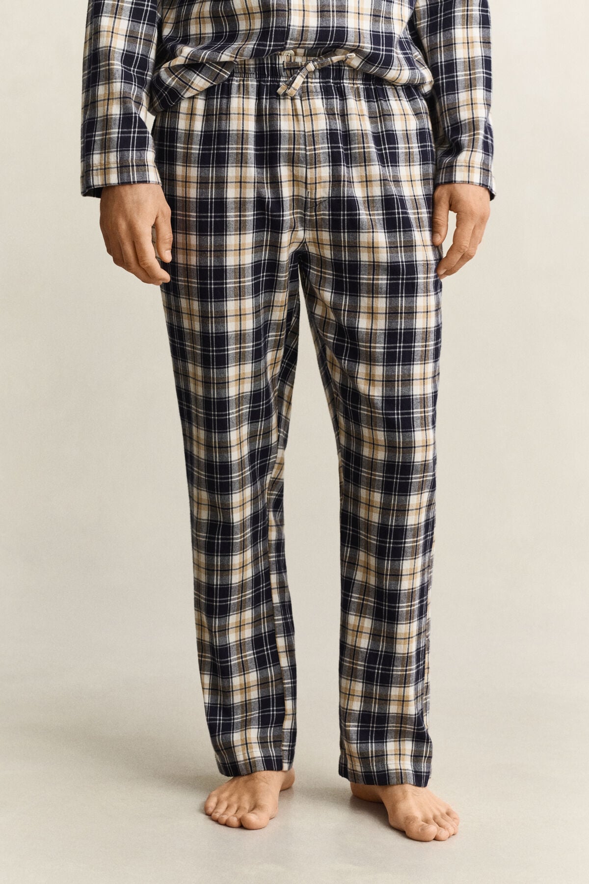 Checked Pajama Set — EVENING BLUE