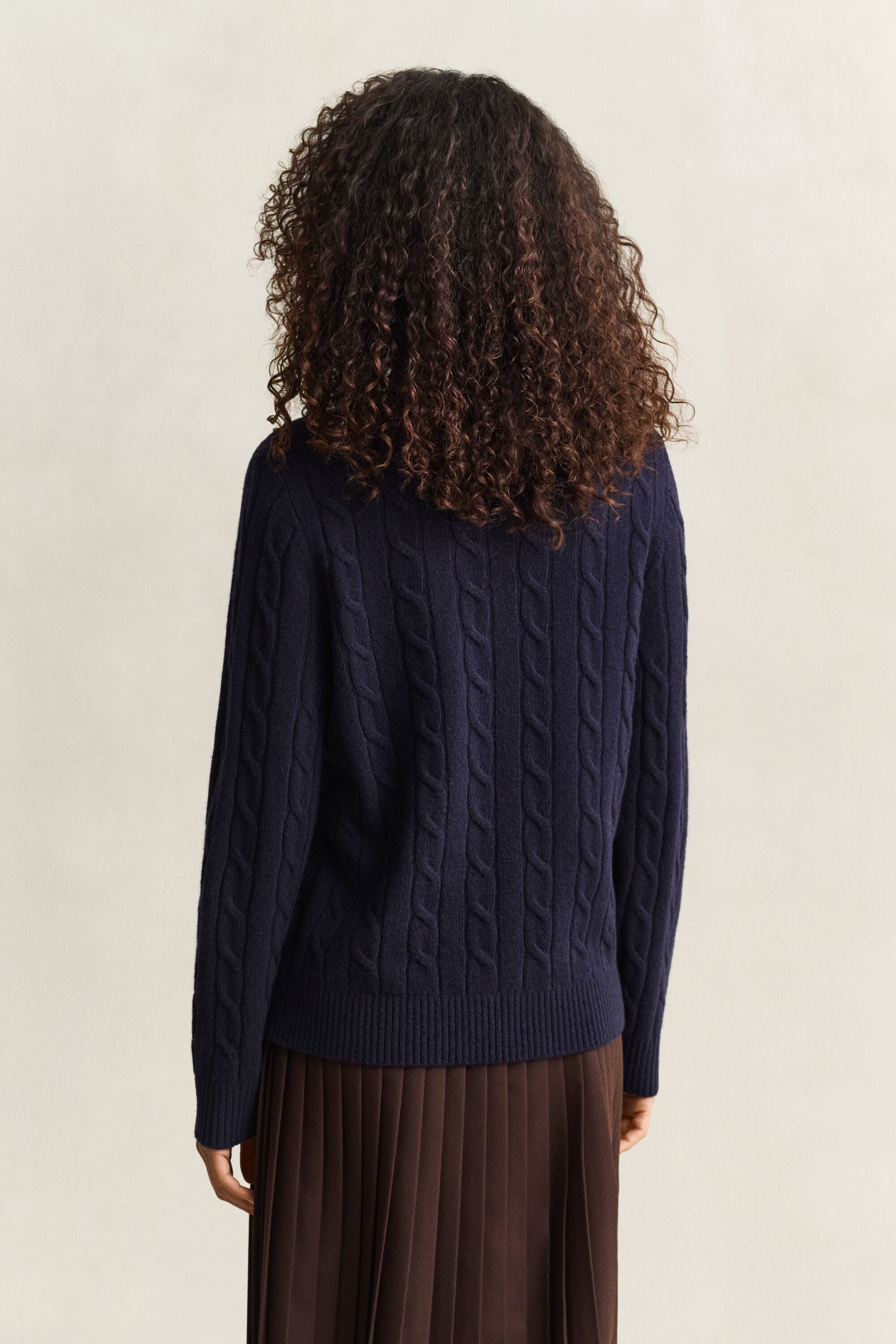 Lambswool Cable Knit Sweater