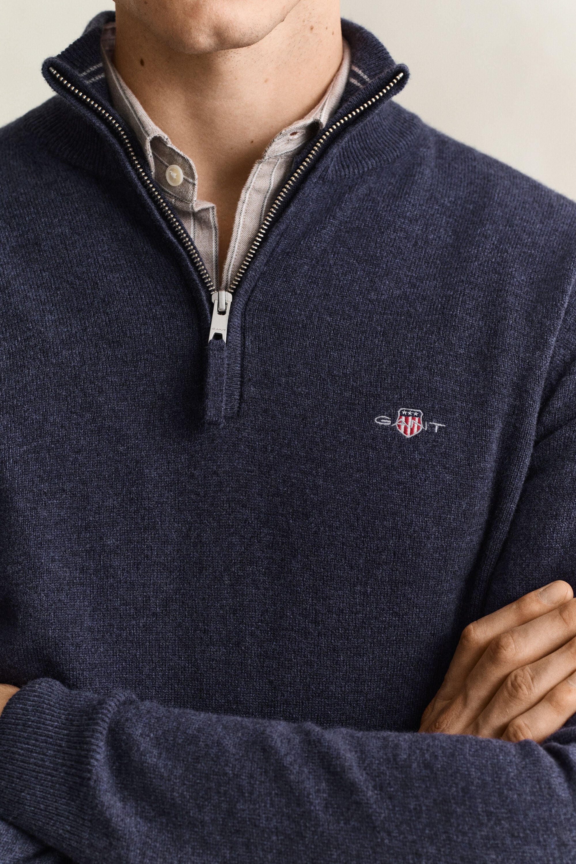 Lambswool Half-Zip Sweater