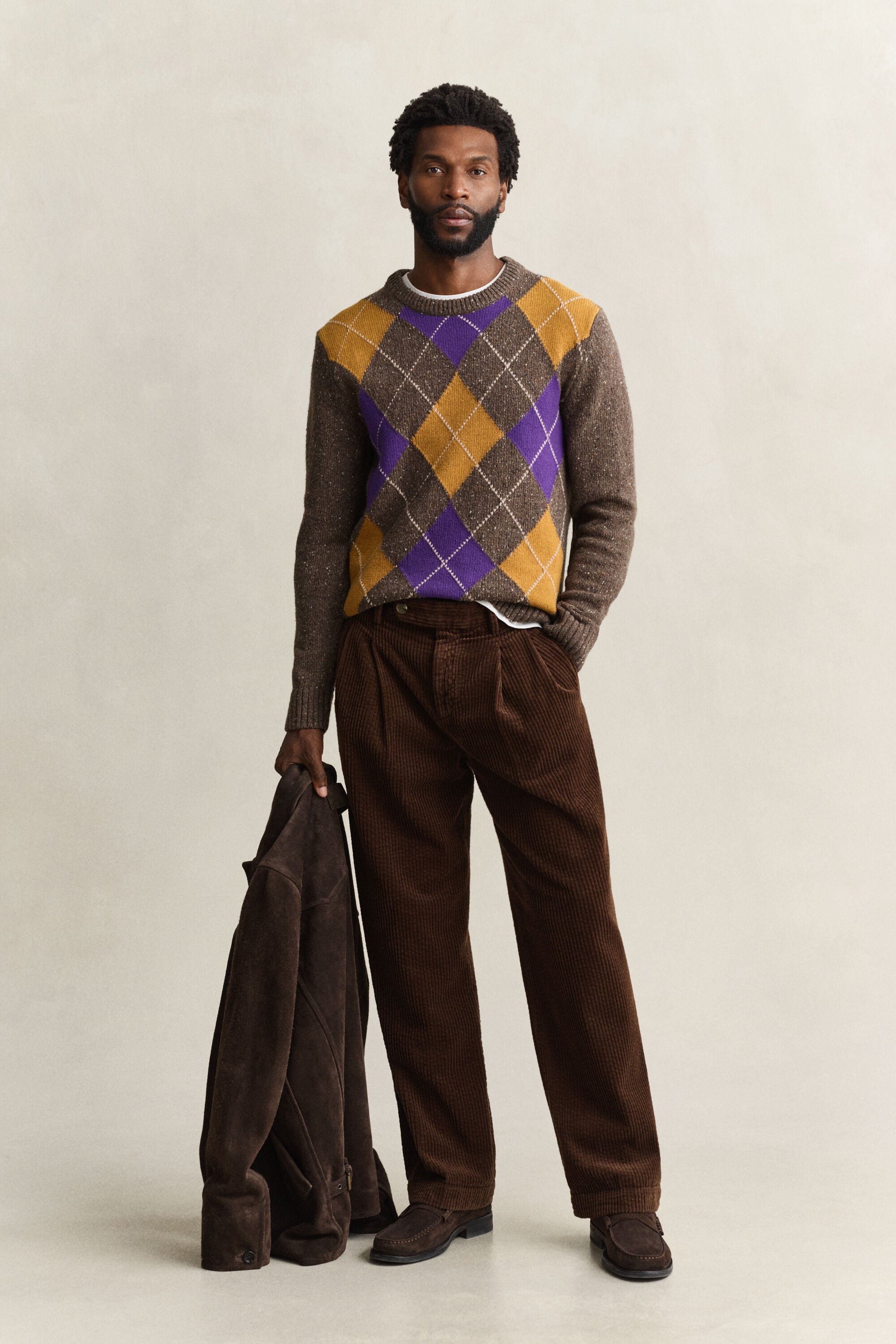 Corduroy Chinos — CARAMEL BROWN
