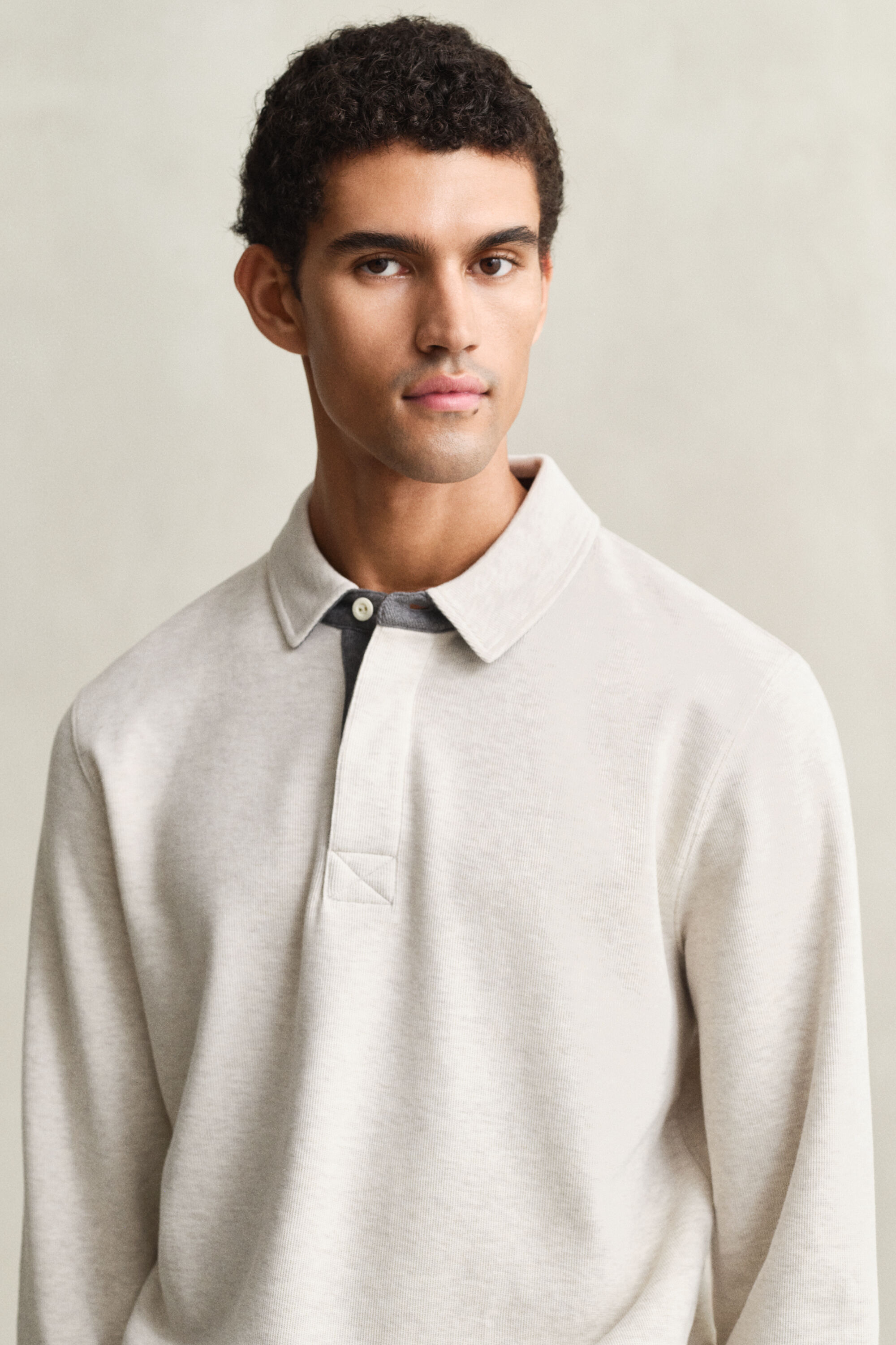 Light Sacker Rib Polo Sweatshirt