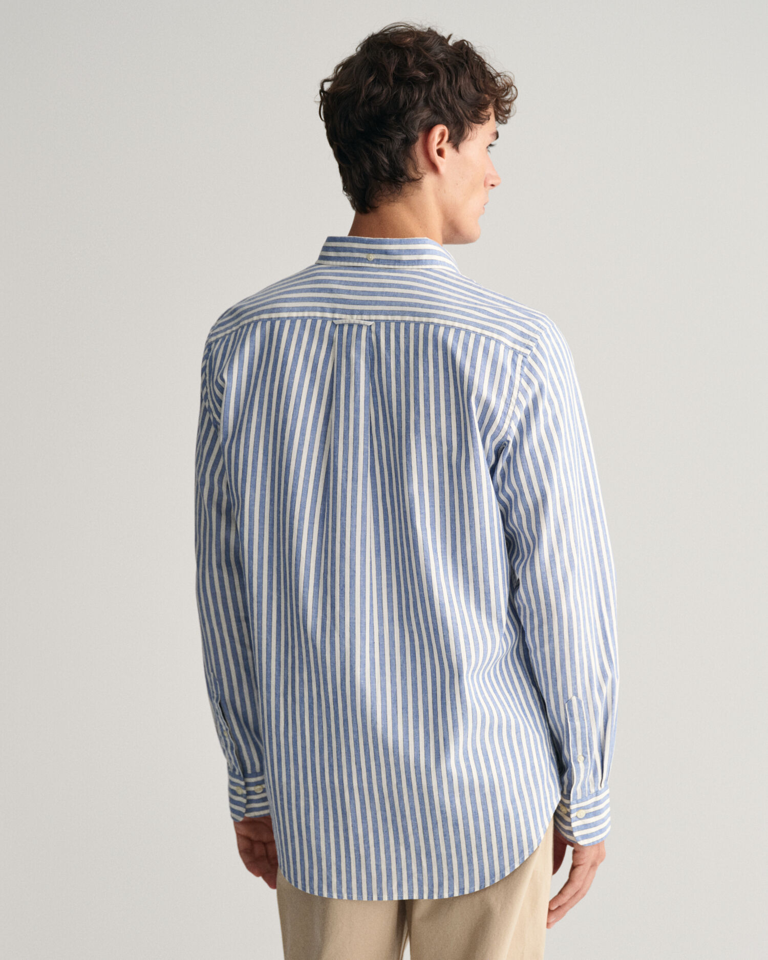 Relaxed Fit Dobby Striped Shirt - GANT