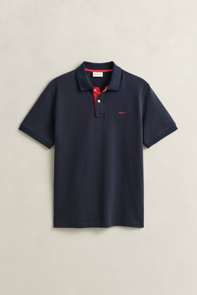Contrast Piqu&eacute; Polo Shirt