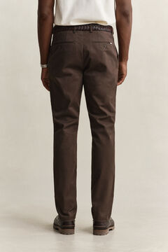 Slim Smart Chinos — SHADOW BROWN 2
