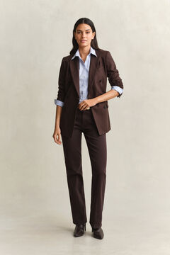 Slim Flared Color Jeans — DEEP BROWN 8