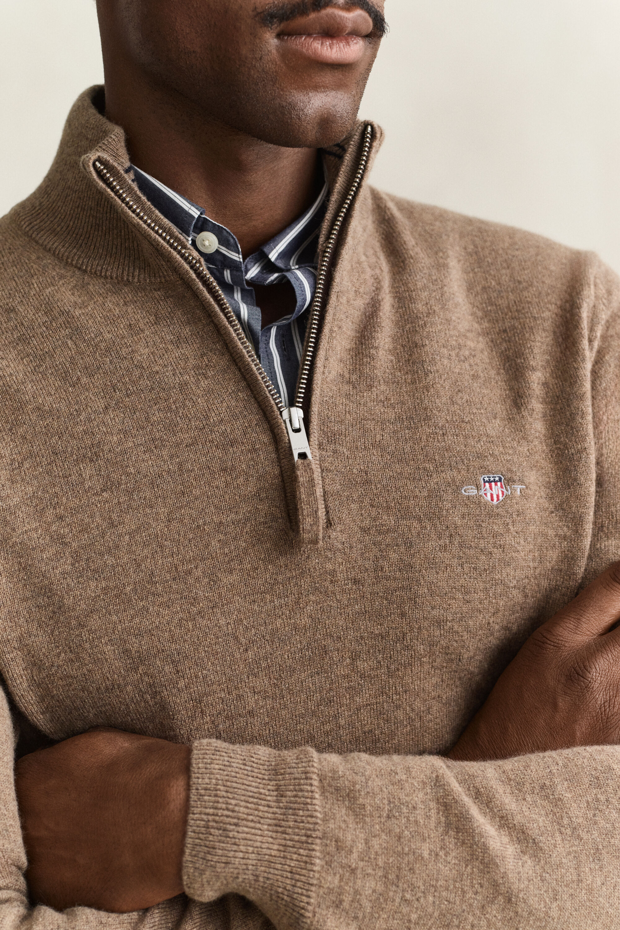 Lambswool Half-Zip Sweater