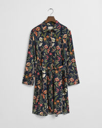Floral Print Viscose Shirt Dress