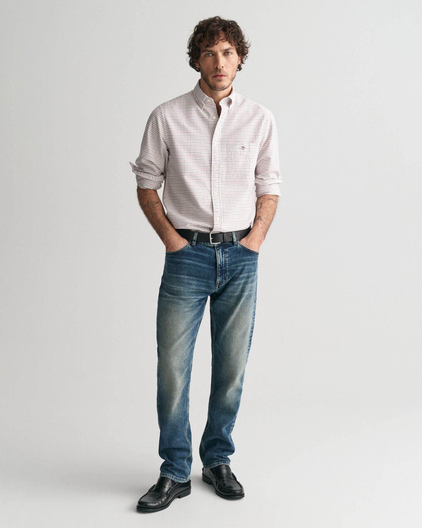 Regular Fit Vintage Wash Jeans