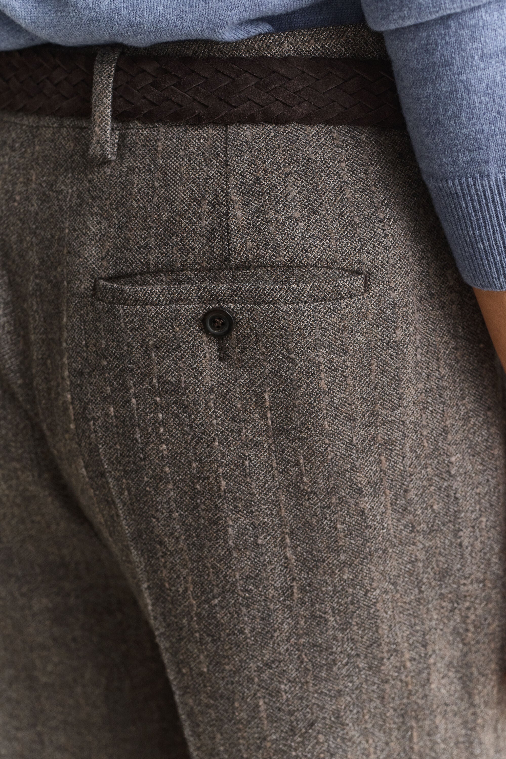 Pinstriped Suit Pants