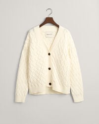 Textured Cotton Cardigan