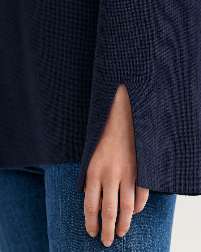 Ribbed Mock Neck Sweater