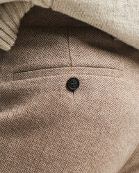 Slim Fit Herringbone Suit Pants