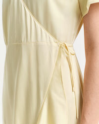 Frilly Short Sleeve Wrap Dress