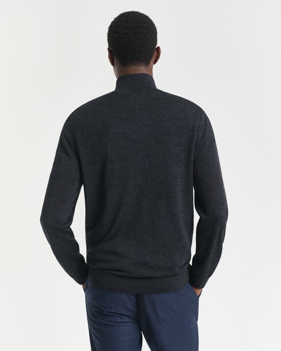 Extra Fine Merino Wool Half-Zip Sweater