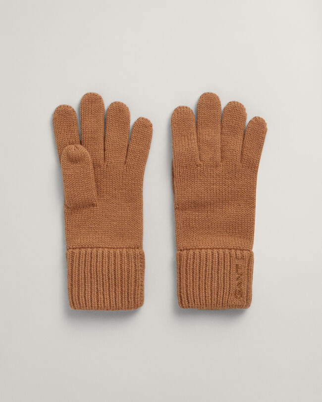 Gant Women Knitted Wool Gloves (One Size)