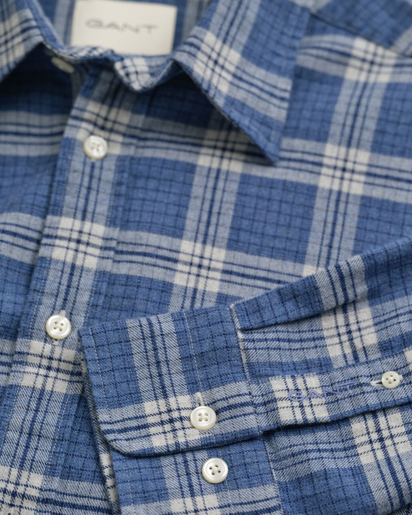 Regular Fit Checked Melange Flannel Shirt