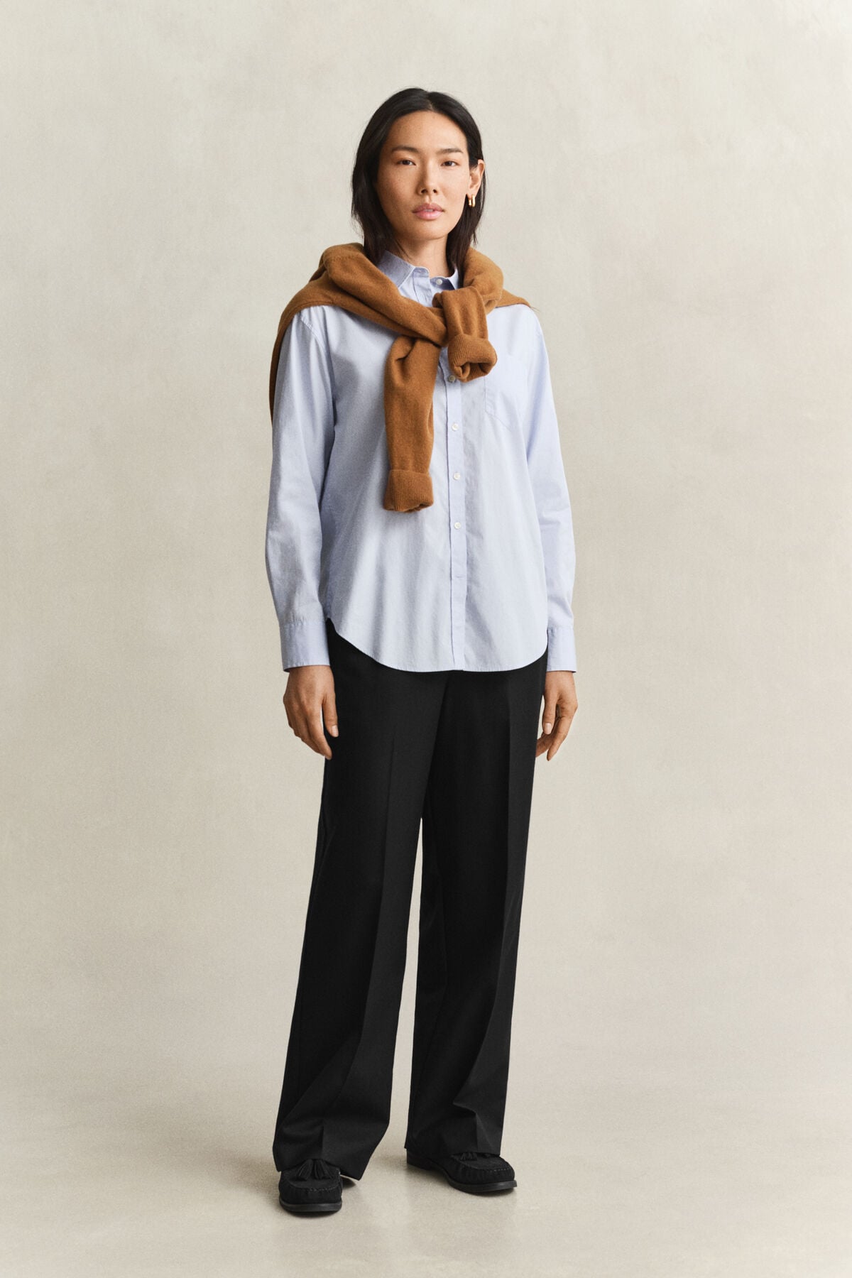 Wool Blend Pants — BLACK