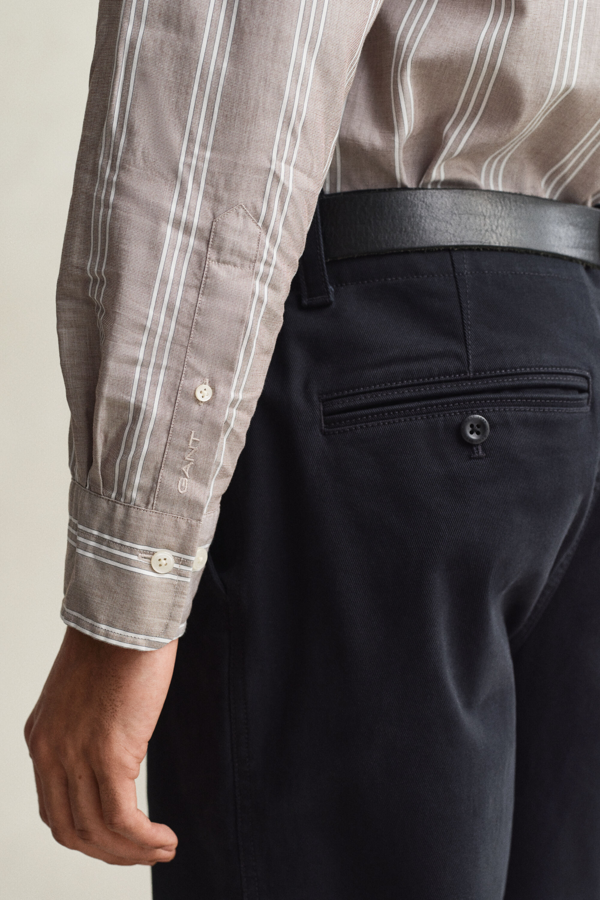 Regular Fit Fil-à-Fil Striped Poplin Shirt