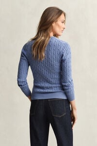 Cable Knit V-Neck Sweater