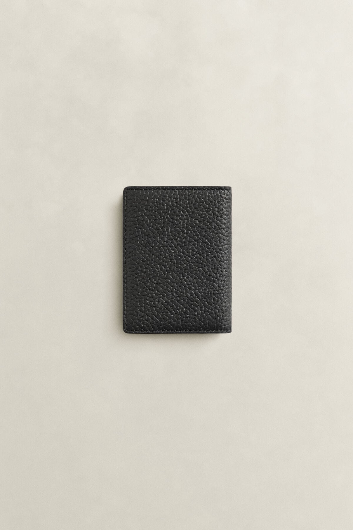 Leather Bifold Card Holder — BLACK