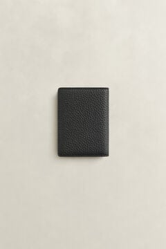 Leather Bifold Card Holder — BLACK 1