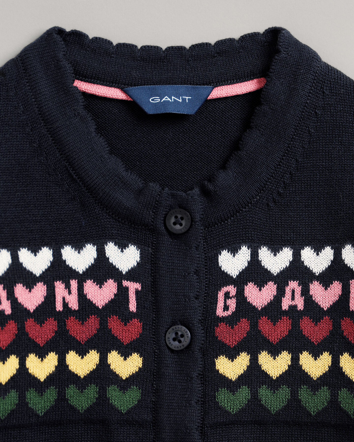 Baby Girl Heart Knitted Cardigan