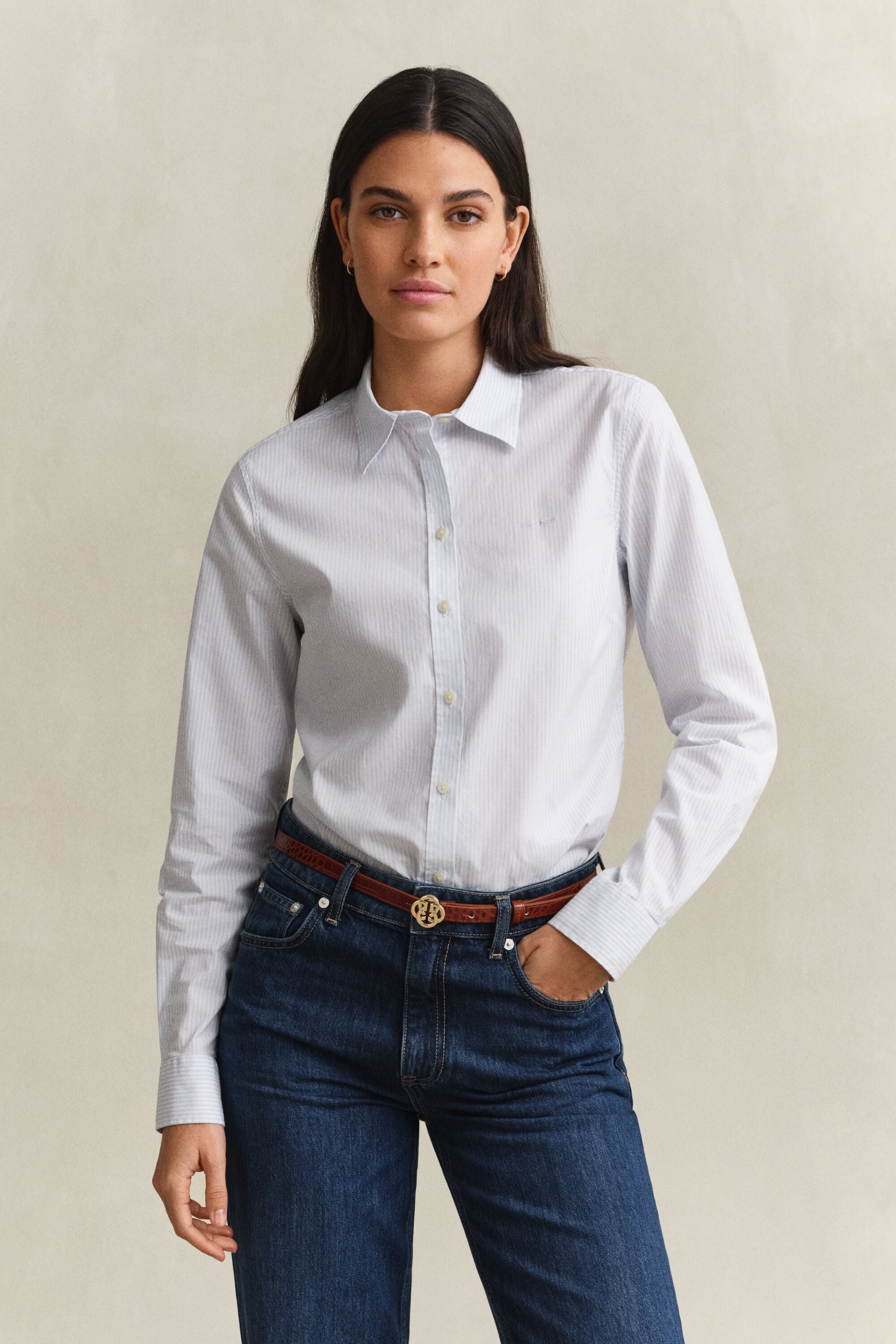 Striped Poplin Shirt
