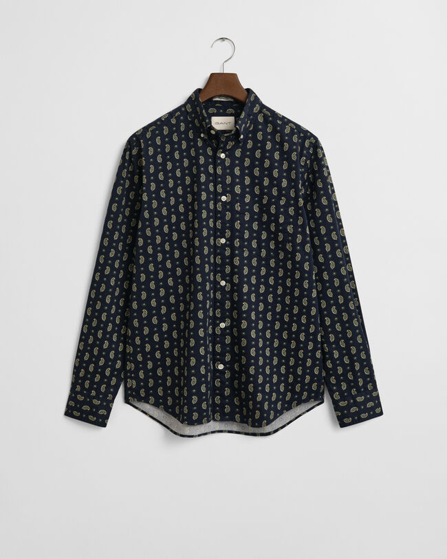 Regular Fit Paisley Printed Twill Shirt