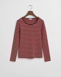 Striped Rib Long Sleeve T-Shirt