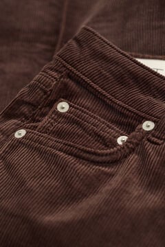 Flared Corduroy Jeans — DEEP BROWN 2