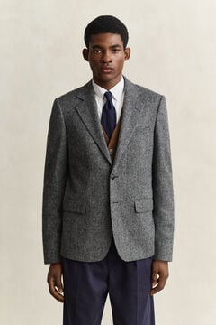 Gant x Yale Tweed Blazer — BLACK GREY 7