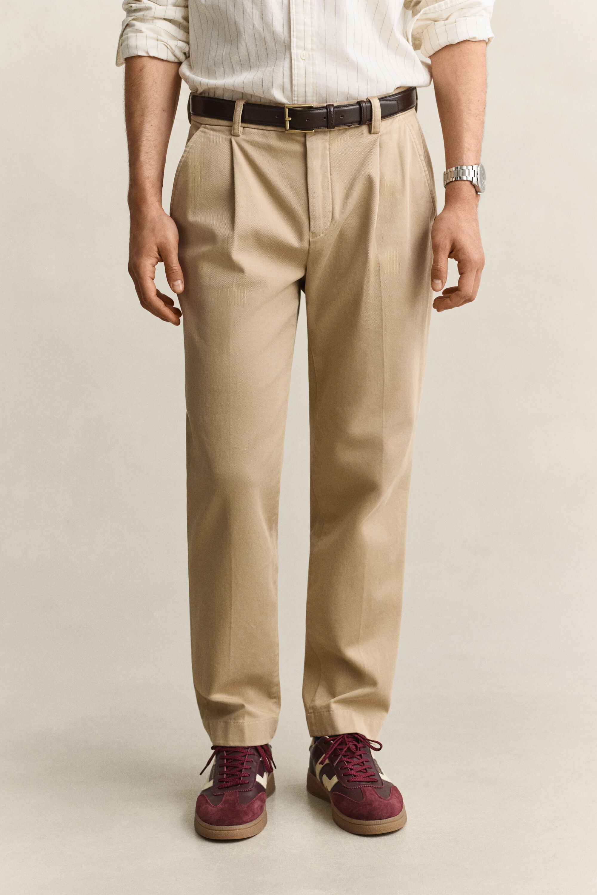 Tapered Chinos — DARK KHAKI